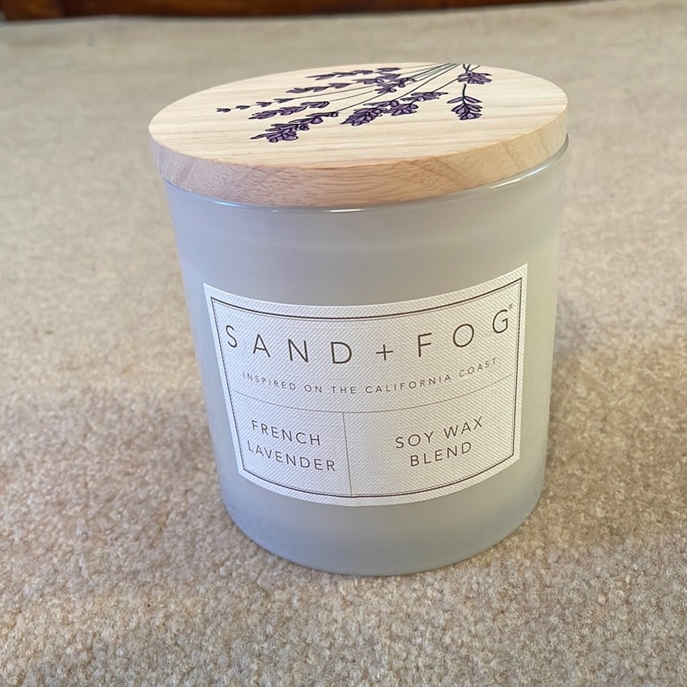 *SOLD* Sand & Fog French Lavender Soy Wax Candle